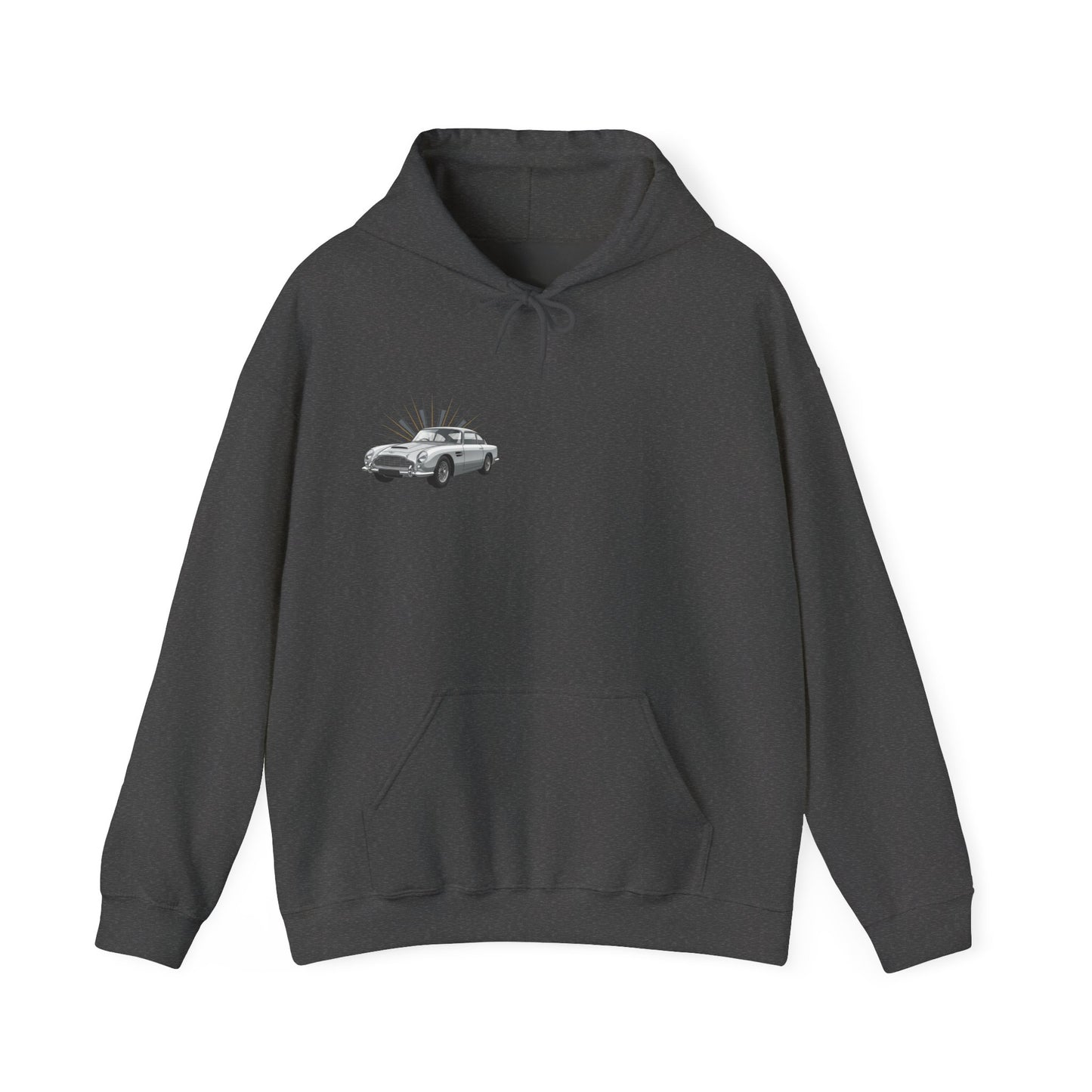 Aston Martin DB5 Retro Car Hoodie — Classic Vintage Sports Car Sweatshirt