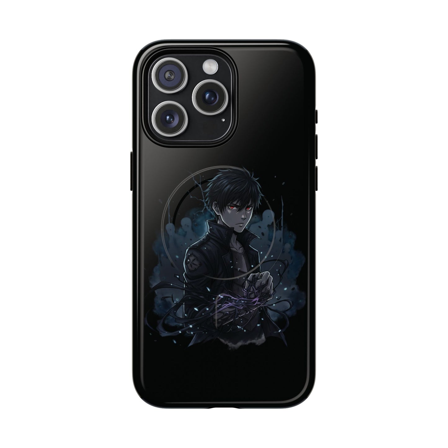 Solo Leveling Magnetic Phone Case — Dark Anime Boy Art, Protective Tough MagCase