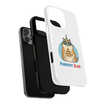 Purrfect Slice Cat Phone Case — Cute Pizza Cat Magnetic Tough Case