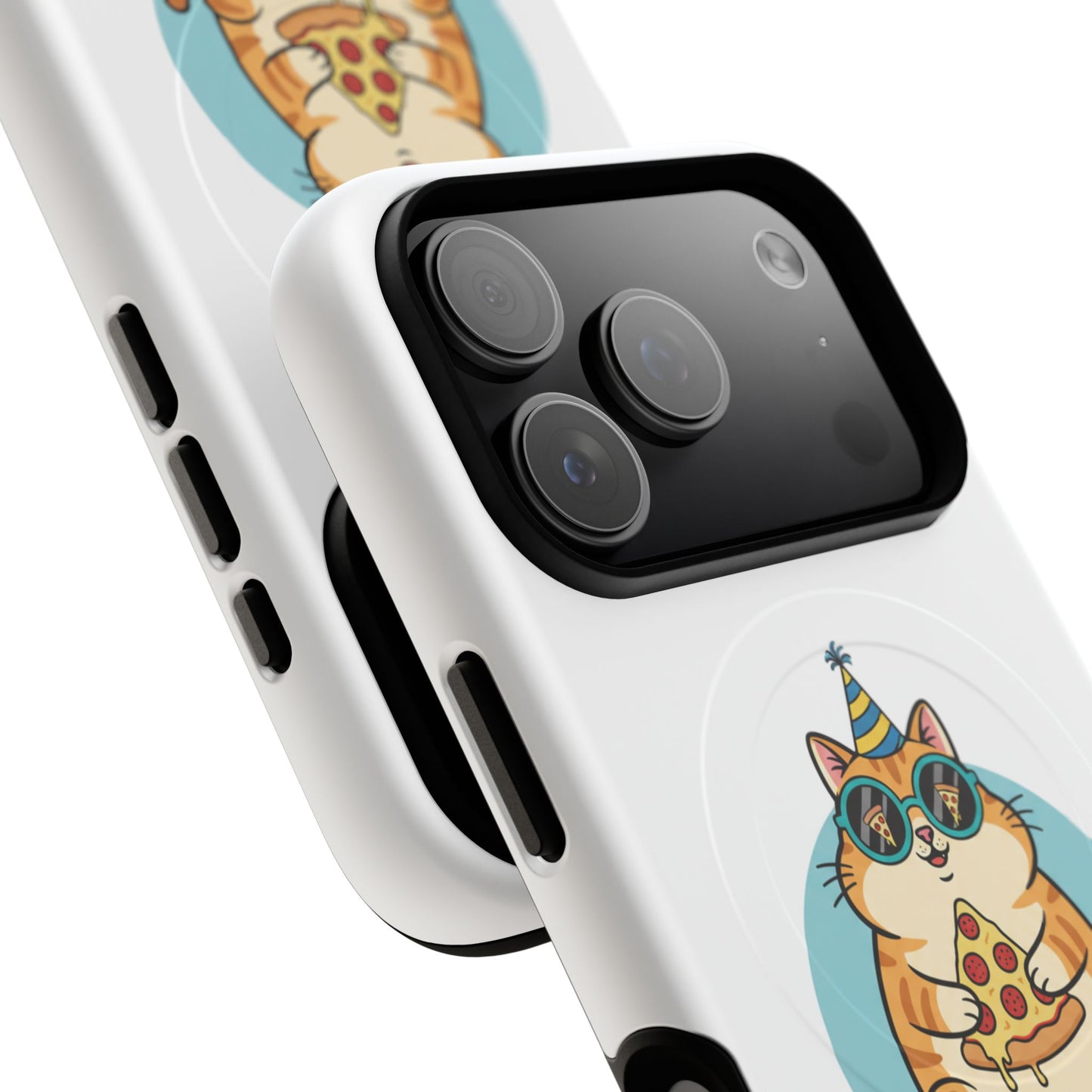Purrfect Slice Cat Phone Case — Cute Pizza Cat Magnetic Tough Case