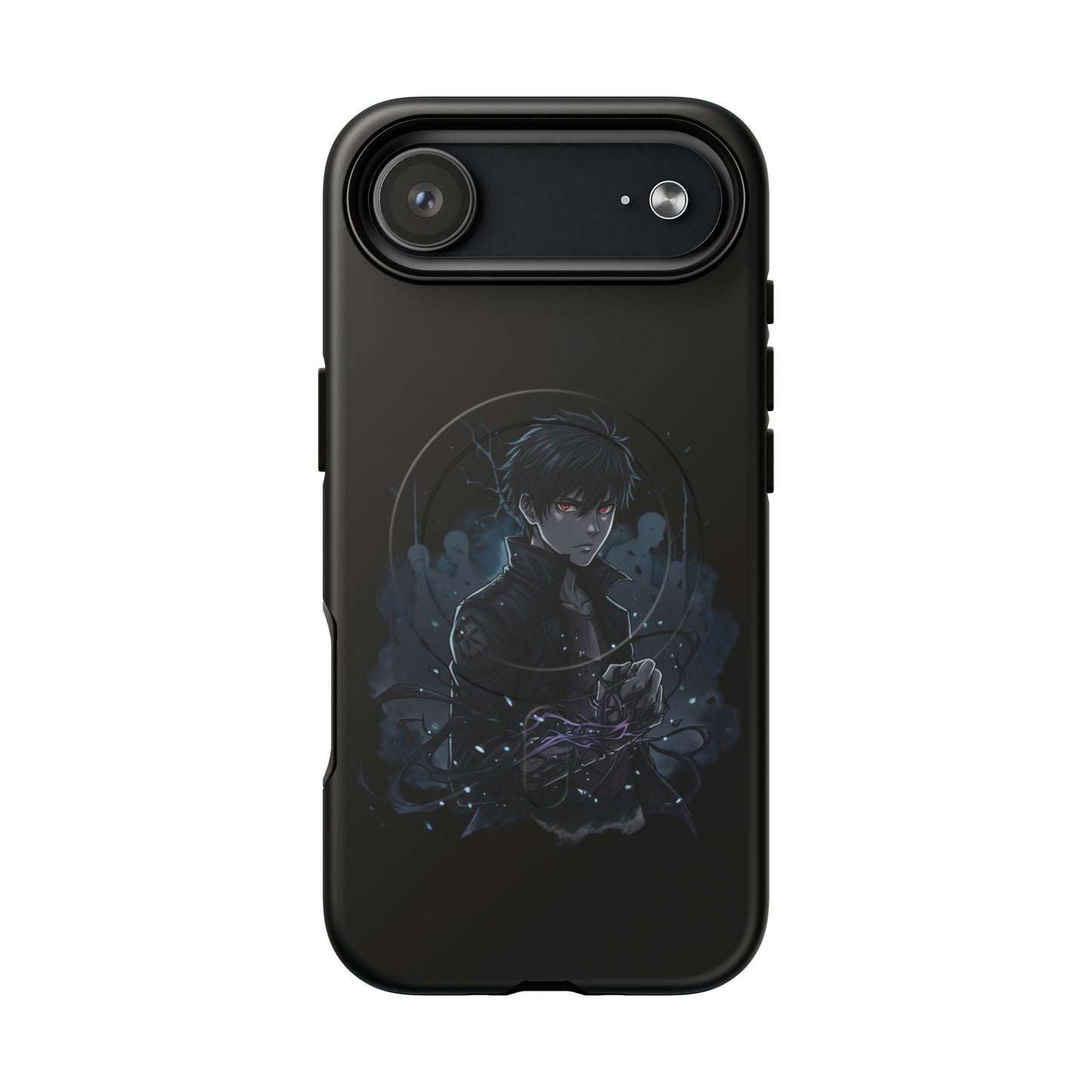 Solo Leveling Magnetic Phone Case — Dark Anime Boy Art, Protective Tough MagCase