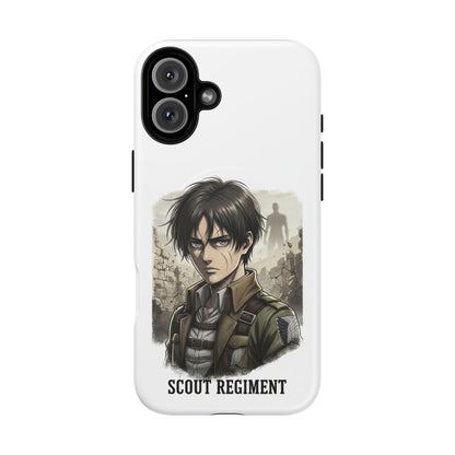 Attack On Titan Tough Magnetic Phone Case — Anime Survey Corps Design