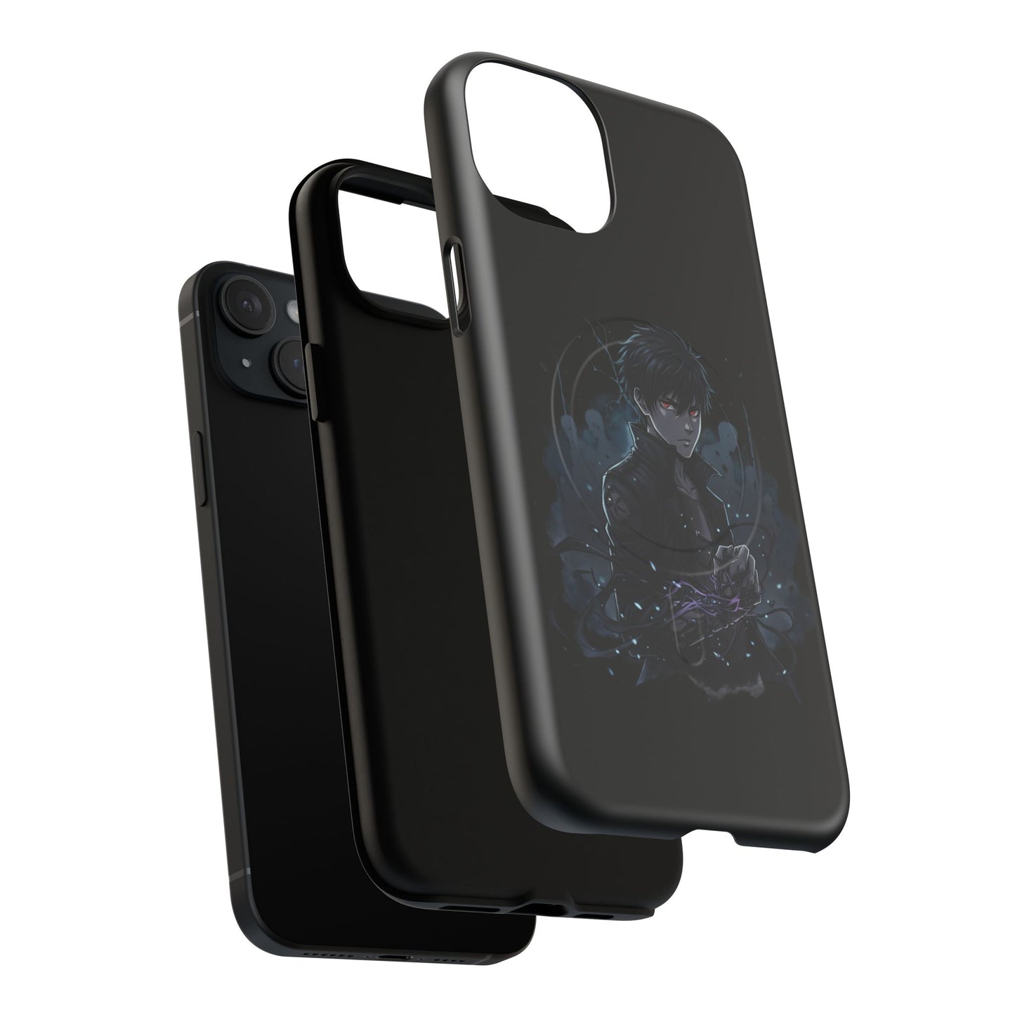 Solo Leveling Magnetic Phone Case — Dark Anime Boy Art, Protective Tough MagCase