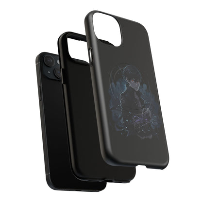Solo Leveling Magnetic Phone Case — Dark Anime Boy Art, Protective Tough MagCase