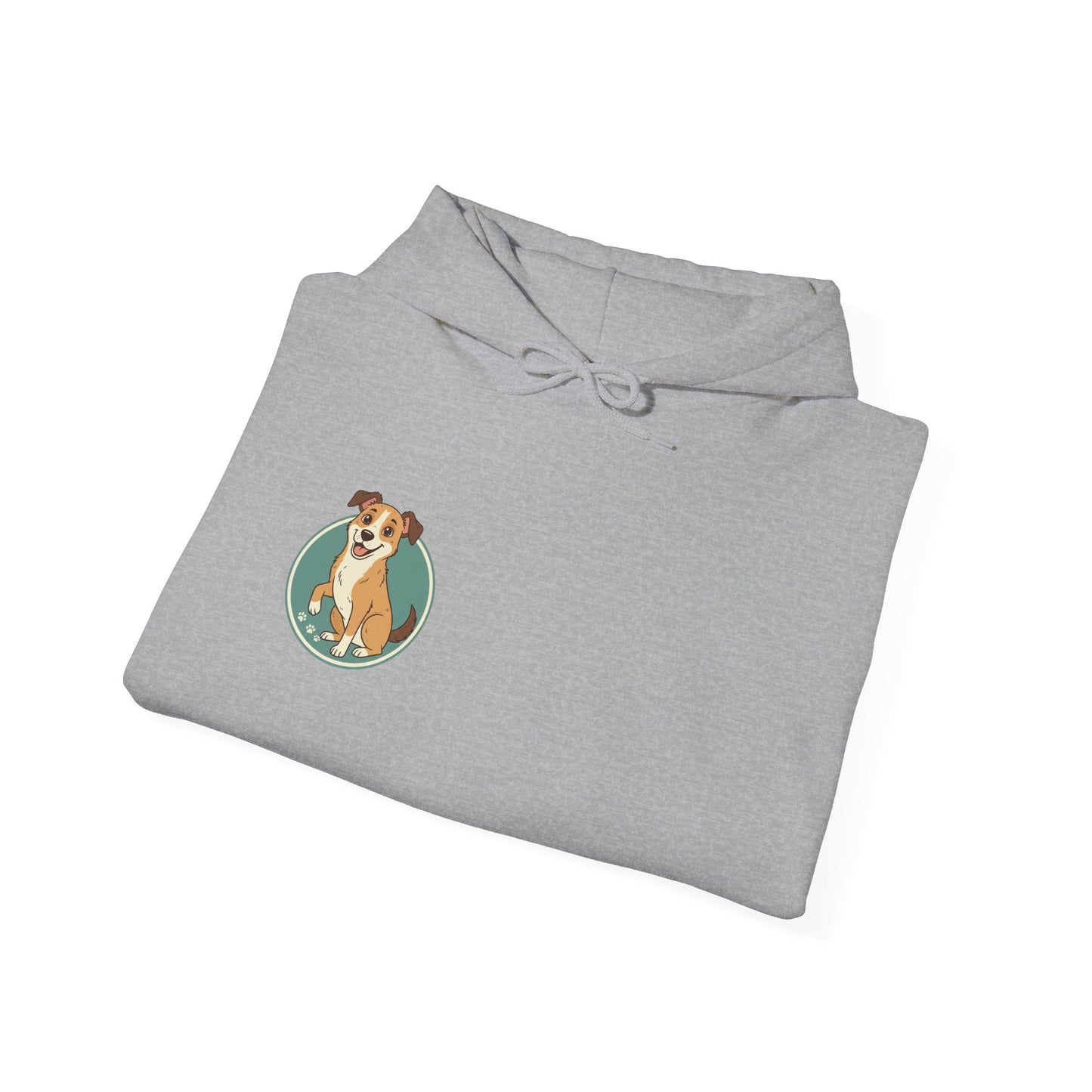 Cute Happy Dog Hoodie – Cartoon Puppy Graphic Pullover for Dog Lovers