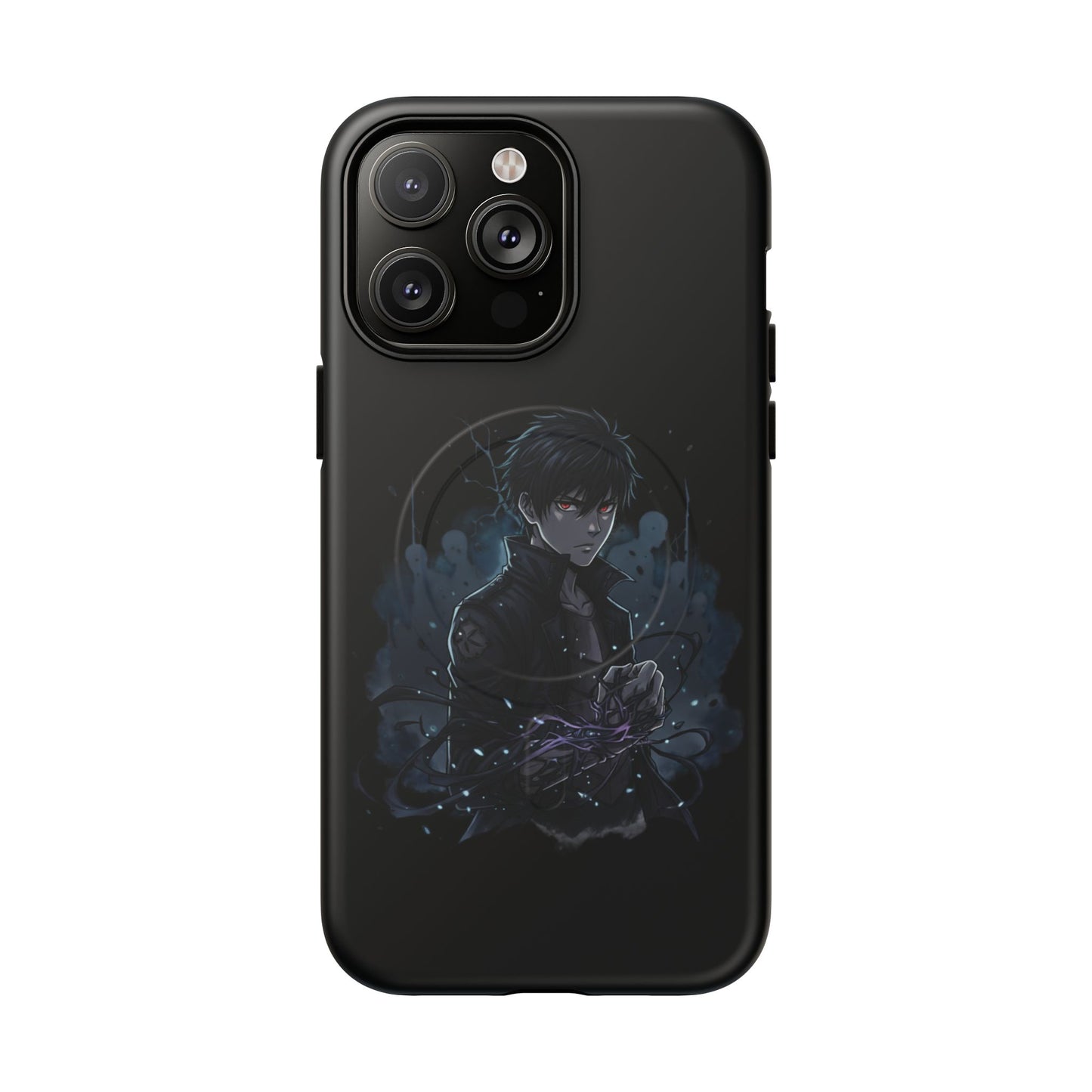Solo Leveling Magnetic Phone Case — Dark Anime Boy Art, Protective Tough MagCase