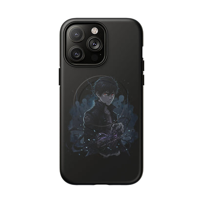 Solo Leveling Magnetic Phone Case — Dark Anime Boy Art, Protective Tough MagCase
