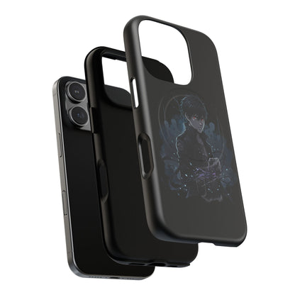 Solo Leveling Magnetic Phone Case — Dark Anime Boy Art, Protective Tough MagCase