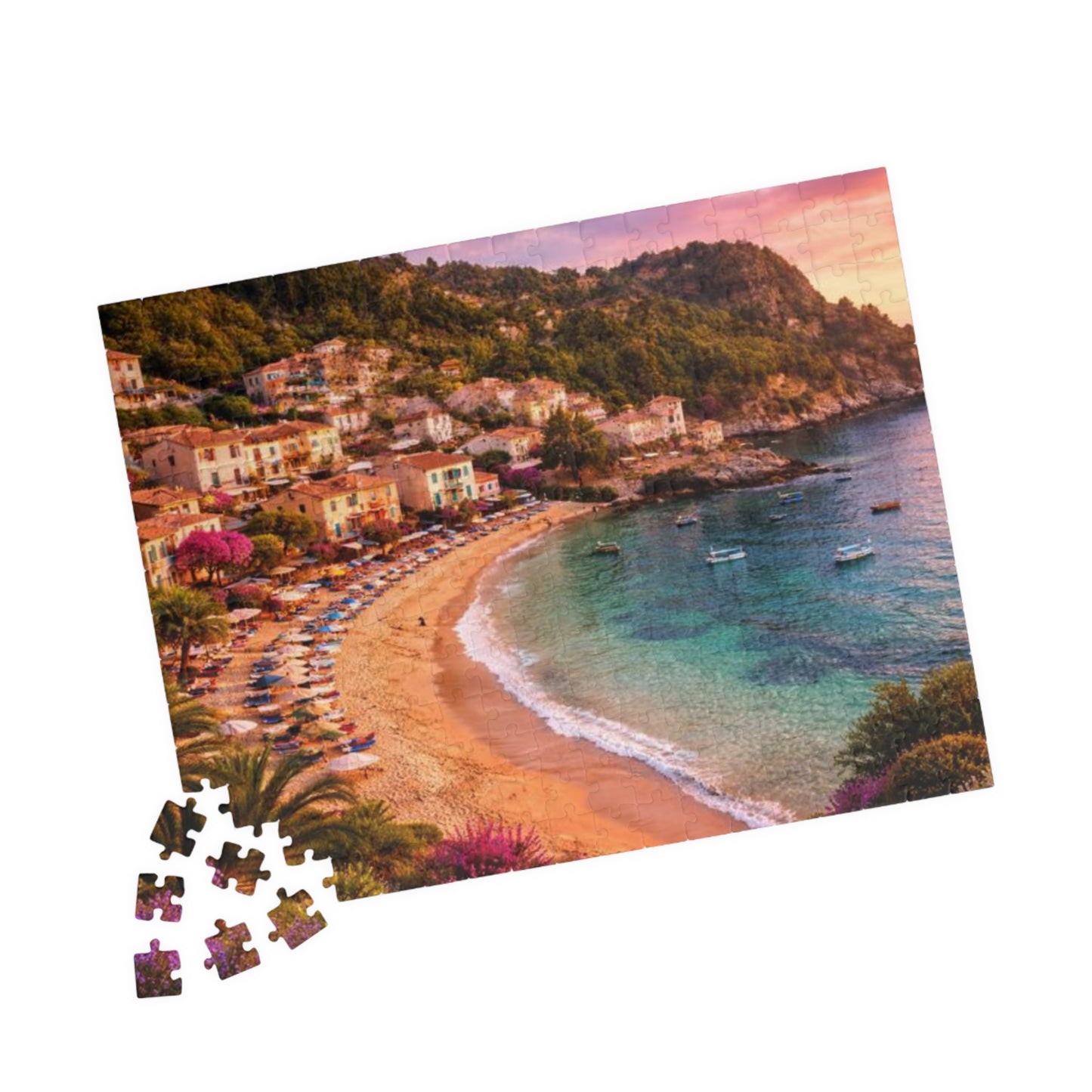 Coastal Sunset Beach Puzzle — Scenic Seaside Jigsaw (110–1014 pcs)