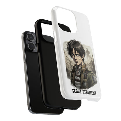 Attack On Titan Tough Magnetic Phone Case — Anime Survey Corps Design