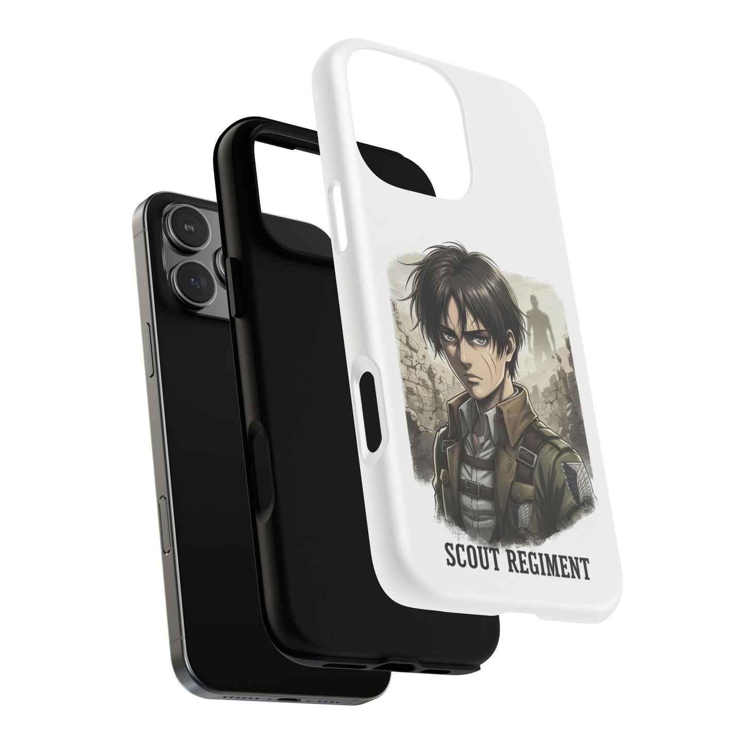 Attack On Titan Tough Magnetic Phone Case — Anime Survey Corps Design