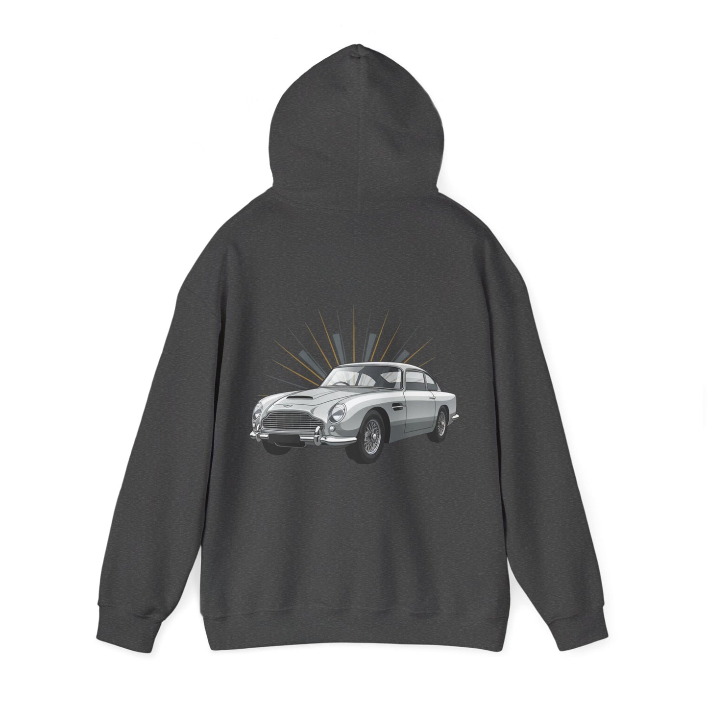 Aston Martin DB5 Retro Car Hoodie — Classic Vintage Sports Car Sweatshirt