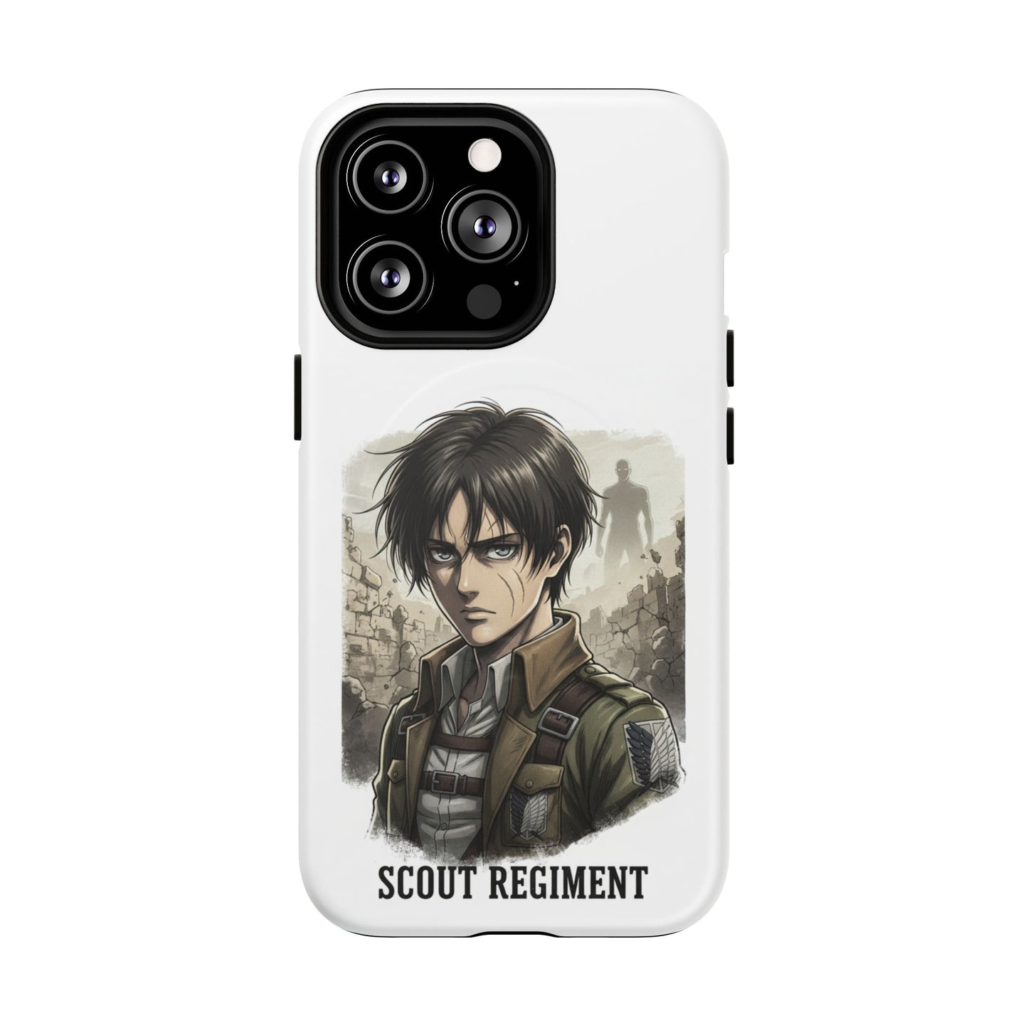 Attack On Titan Tough Magnetic Phone Case — Anime Survey Corps Design