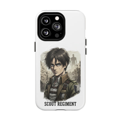 Attack On Titan Tough Magnetic Phone Case — Anime Survey Corps Design