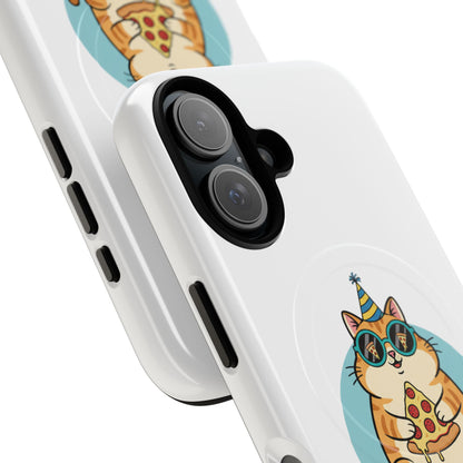 Purrfect Slice Cat Phone Case — Cute Pizza Cat Magnetic Tough Case