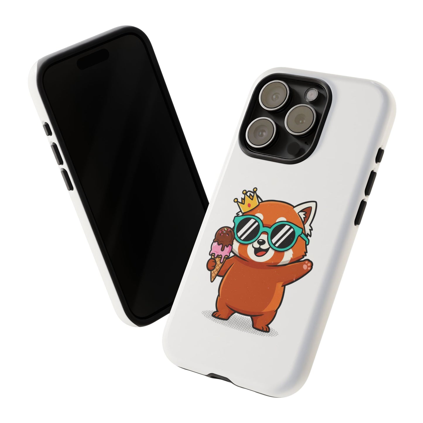 Phone Case — Cute Red Panda with Sunglasses & Ice Cream