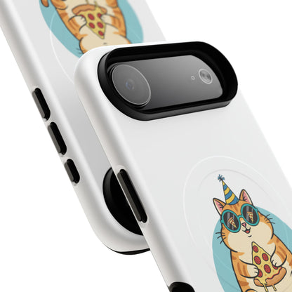 Purrfect Slice Cat Phone Case — Cute Pizza Cat Magnetic Tough Case