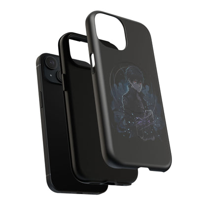 Solo Leveling Magnetic Phone Case — Dark Anime Boy Art, Protective Tough MagCase