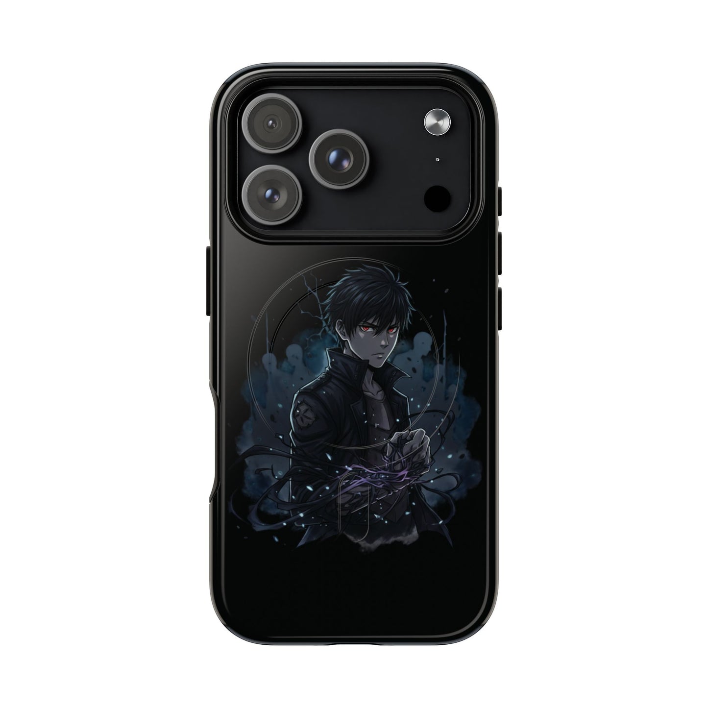 Solo Leveling Magnetic Phone Case — Dark Anime Boy Art, Protective Tough MagCase