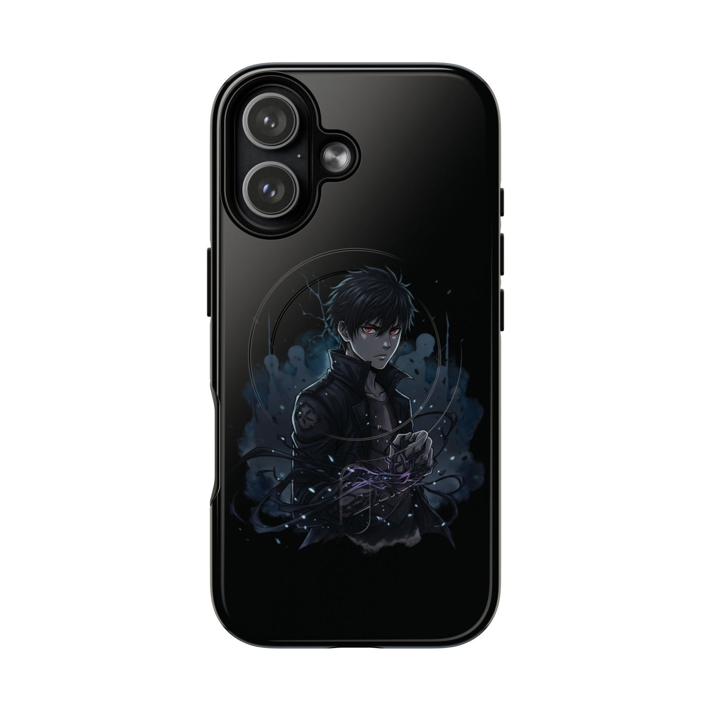 Solo Leveling Magnetic Phone Case — Dark Anime Boy Art, Protective Tough MagCase
