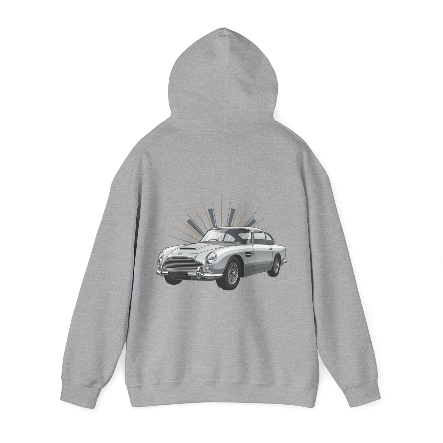 Aston Martin DB5 Retro Car Hoodie — Classic Vintage Sports Car Sweatshirt